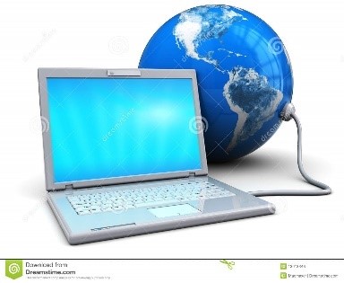 Ordinateur portatif connecté à la terre